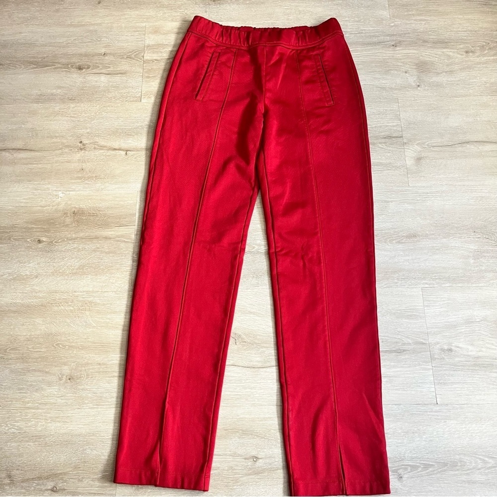 A.L.C. Black On Duty Murray Track Pants Red SZ S